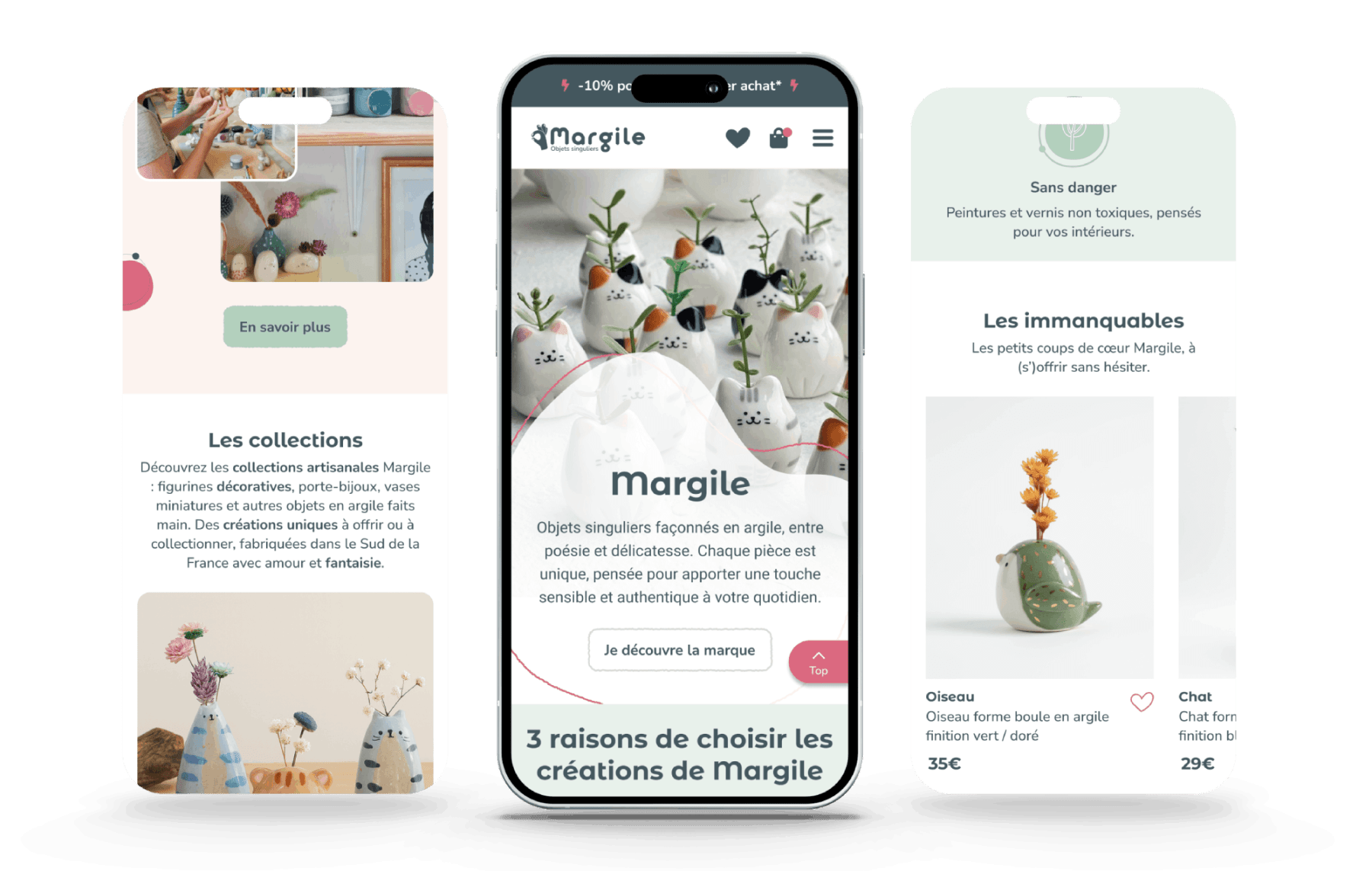Margile site e-commerce - UX/UI