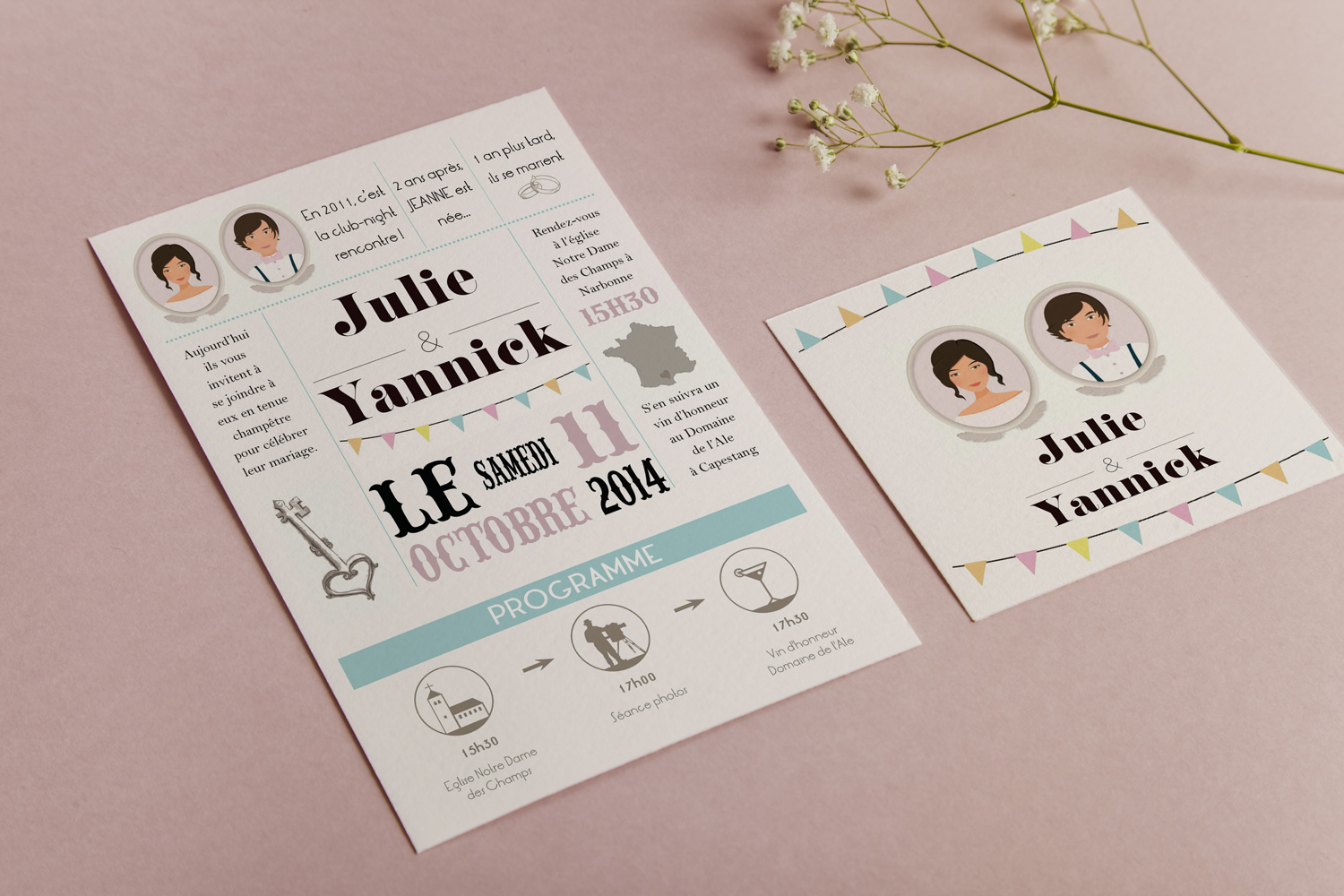 Faire part - Julie et Yannick