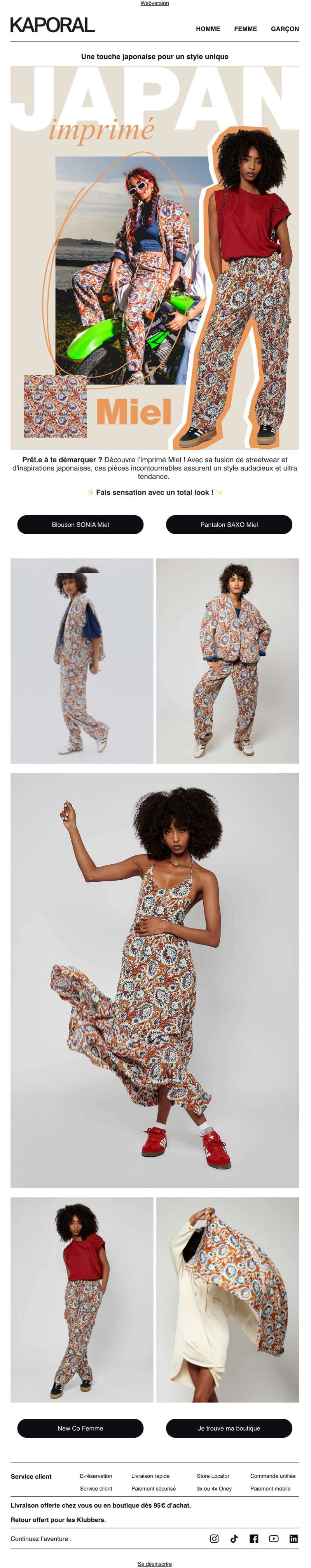 Newsletter branding –Imprimé MIEL