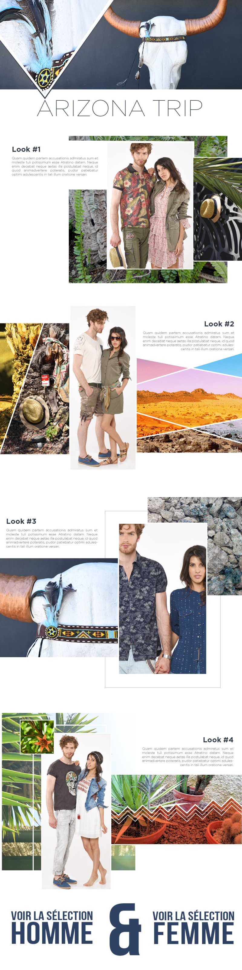 Kaporal Lookbook – Prise de vue + UI design + intégration HTML/CSS