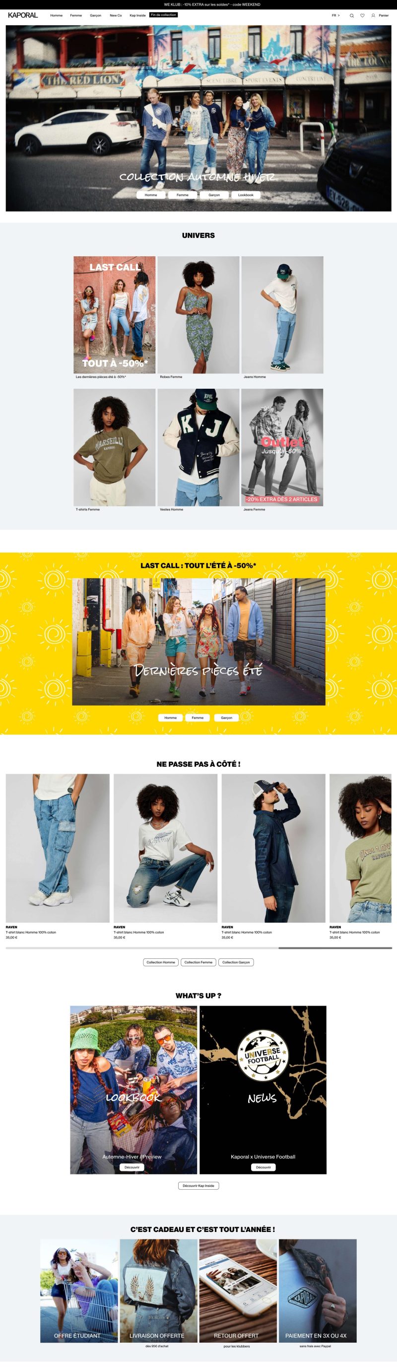 Kaporal Home – Refonte UI design + intégration HTML/CSS